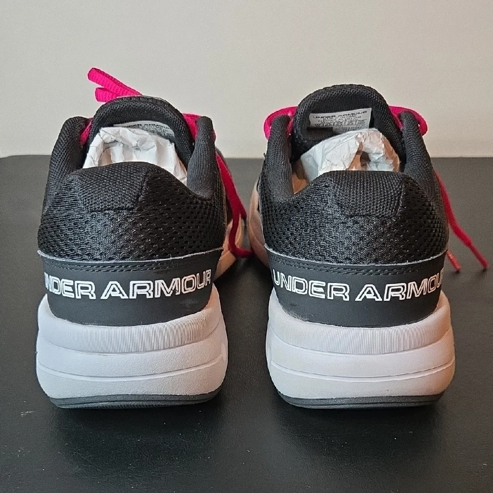 Under Armour Black Sneakers with Pink Highlights - Picture 3 of 8